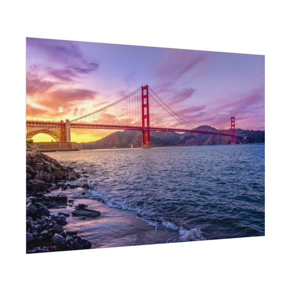 5739091761481754654_2048.jpeg Sunset Over Golden Gate Bridge Poster