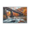 Autumn Bridge Art II Framed Canvas