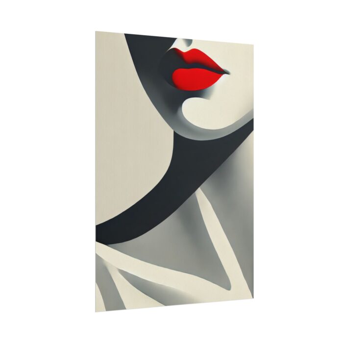 Minimalist of Woman's Lower Face Poster - Image 13