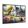 5938373591896680939_2048.jpeg Cottage With Flower Garden Framed Canvas