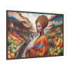 Marketplace With Fruit Stalls I Framed Canvas