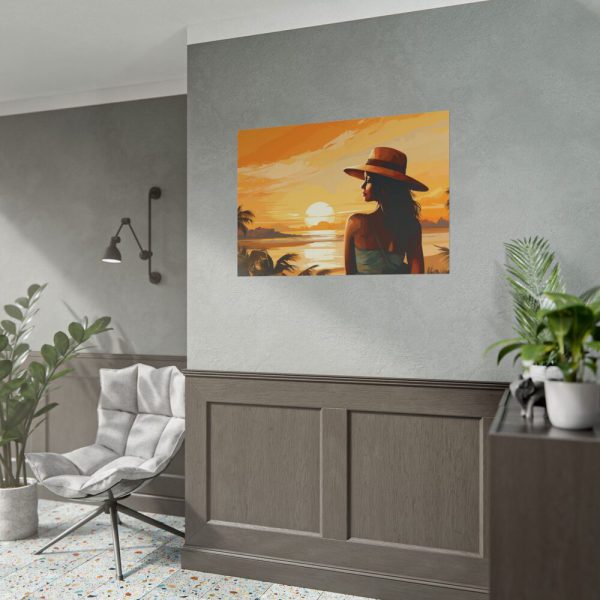 6113398550866655354_2048.jpeg Beautiful Vintage Woman Beach Art Poster