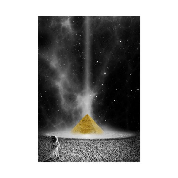 6208222682597663397_2048.jpeg Astronaut Space Pyramid Universe Poster