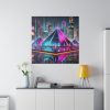 6319544211834480930_2048.jpeg Pyramids Illuminated by Neon Lights Standard Canvas