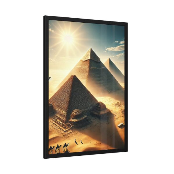 Pyramids in Sunset Framed Poster