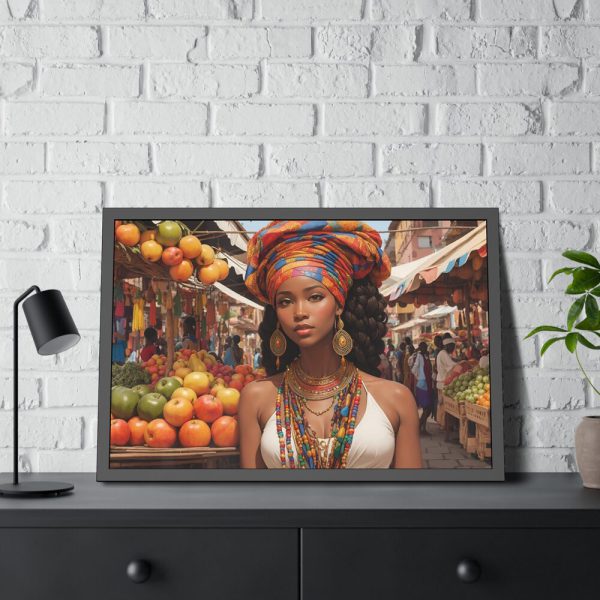 6398477021347584780_2048-1.jpeg Marketplace With Fruit Stalls II Framed Poster