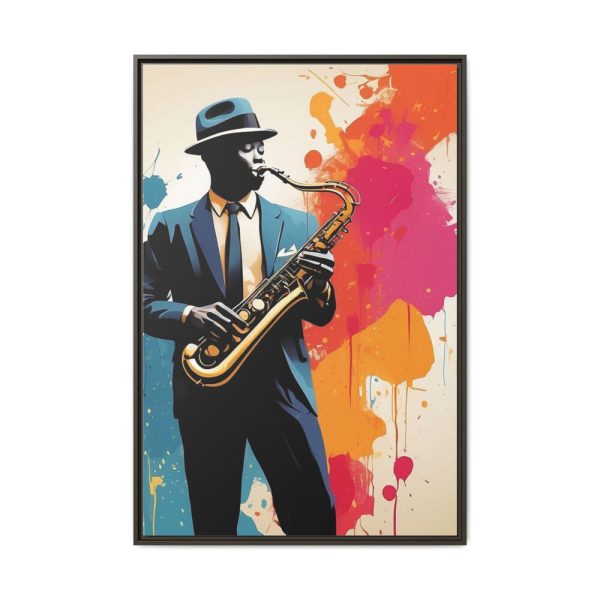 643184157810313227_2048.jpeg Abstract Saxophone Jazz Player Art Framed Canvas