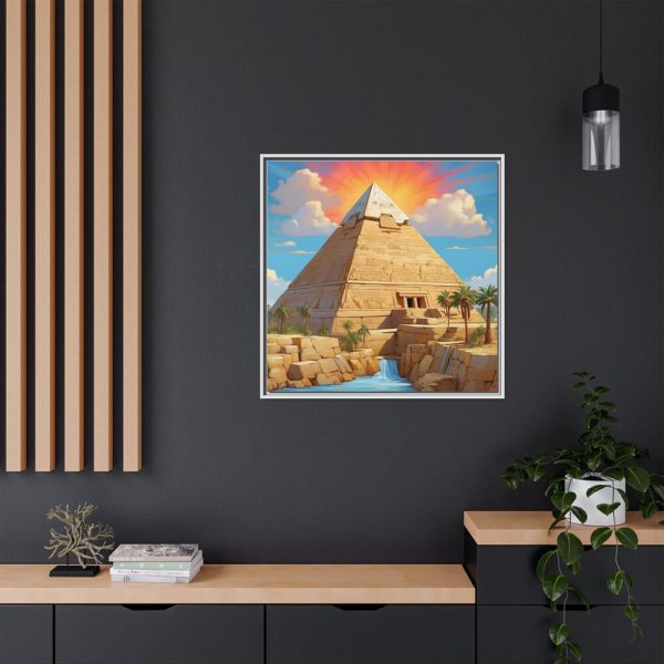 Egypt Pyramid Framed Canvas