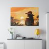 6486086289078768076_2048.jpeg Beautiful Vintage Woman Beach Art Standard Canvas