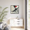 Minimalist of Woman's Lower Face Framed Canvas