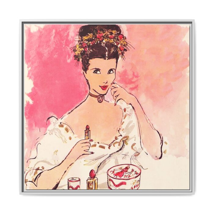 Female Glamour Face Framed Canvas - Image 10