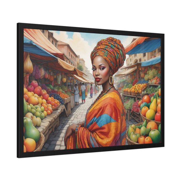 Marketplace With Fruit Stalls I Framed Poster