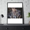 Fireworks for New Year Framed Poster