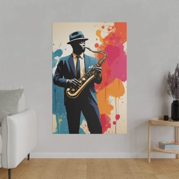 6819741956321775391_2048.jpeg Abstract Saxophone Jazz Player Art Standard Canvas