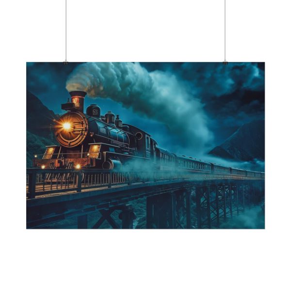 6868853250322909345_2048.jpeg Steam Locomotive On A Bridge Poster