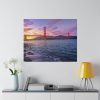 6949475449514862593_2048.jpeg Sunset Over Golden Gate Bridge Standard Canvas