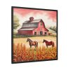 7052568704783073109_2048.jpeg Farm Barn With Horse Framed Canvas