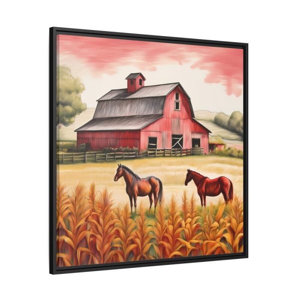 7052568704783073109_2048.jpeg Farm Barn With Horse Framed Canvas