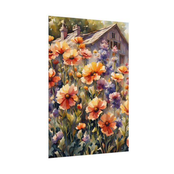 7136748375170138977_2048.jpeg Cottage With Meadow Flowers Poster