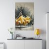 7165684550372303565_2048.jpeg Graceful Woman in Bright Yellow Dress Standard Canvas