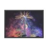 Fireworks at Eiffel Tower Framed Poster