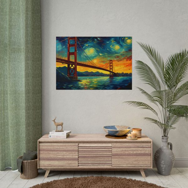 7217428116772086537_2048.jpeg Colorful and Dramatic Golden Gate Bridge Poster