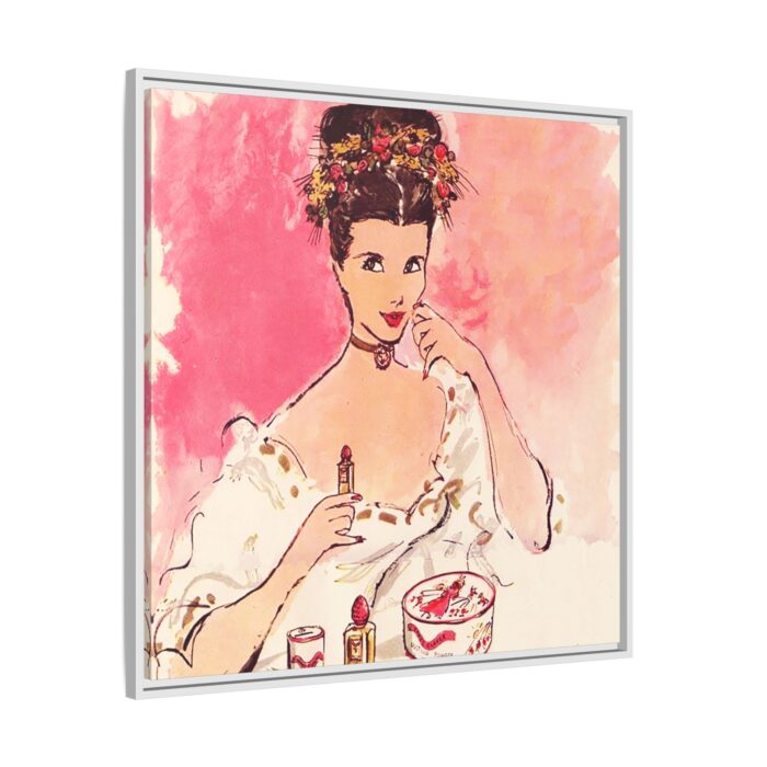 Female Glamour Face Framed Canvas - Image 9