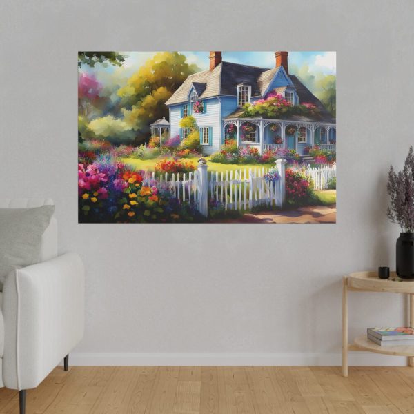 7266909760674639914_2048.jpeg Cottage With Flower Garden Standard Canvas