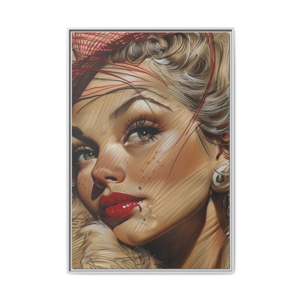 7344537716539747836_2048.jpeg Vintage Glamor Portrait Framed Canvas