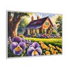 Pansy Cottage Framed Canvas