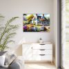 7375284949580070697_2048.jpeg Cottage With Flower Garden Framed Canvas