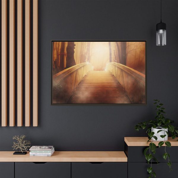 741055380282136844_2048.jpeg Old Bridge on Forest Framed Canvas