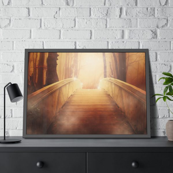 7411884157128604842_2048.jpeg Old Bridge on Forest Framed Poster