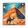 7479544703935720189_2048.jpeg Camel and Pyramid Framed Canvas