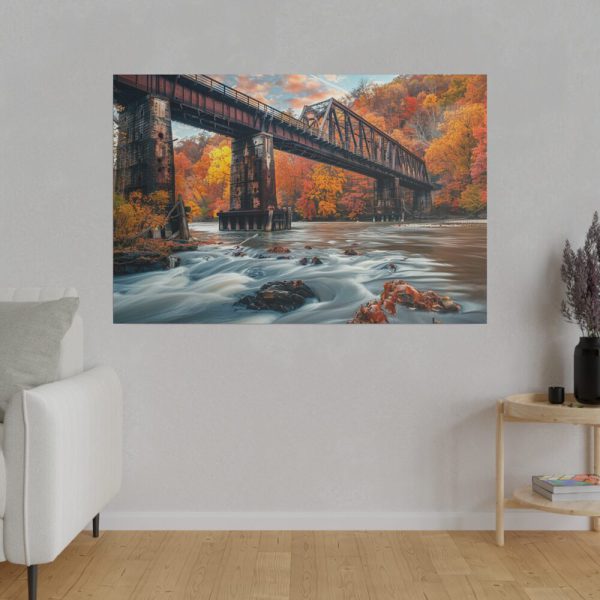 7535876373410797586_2048.jpeg Autumn Bridge Art II Standard Canvas