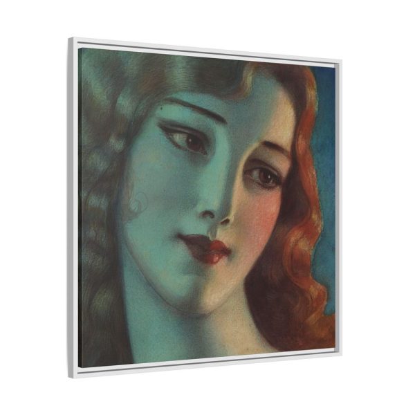 7622816924634787276_2048.jpeg Head of Girl With Long Blonde Hair Framed Canvas