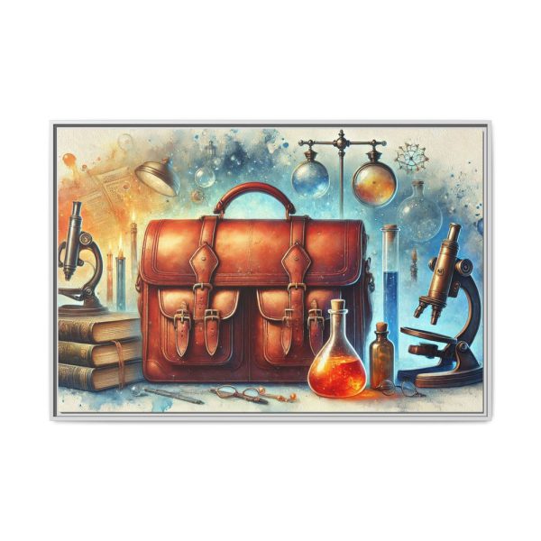 7645057299298150327_2048.jpeg Illustration of Large Leather Bag Framed Canvas
