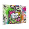 Graffiti-Style Artwork of Chanel No. 5 Perfume Bottle Standard Canvas