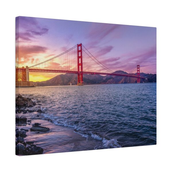7718335298412747844_2048.jpeg Sunset Over Golden Gate Bridge Standard Canvas
