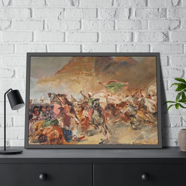 Battle Pyramids Framed Poster