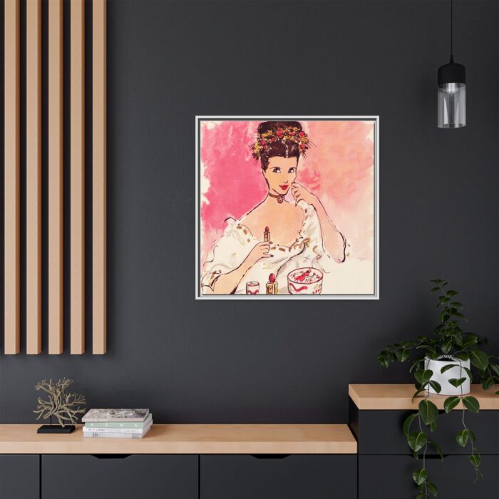 Female Glamour Face Framed Canvas - Image 12