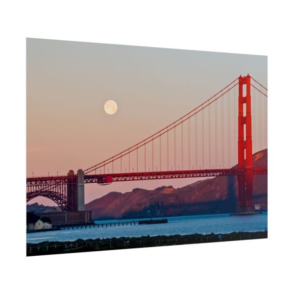 819817531873570491_2048.jpeg Full Moon Over Golden Gate Bridge Poster