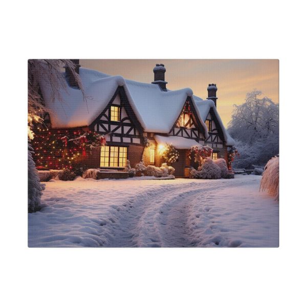 8301836810410381499_2048.jpeg Half Timbered Cottage In Winter Standard Canvas