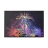 Fireworks at Eiffel Tower Framed Canvas