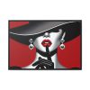8359697548982239361_2048.jpeg The woman With Large Black Hat Framed Canvas