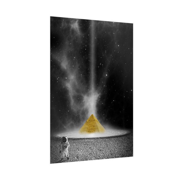 837934035504693261_2048.jpeg Astronaut Space Pyramid Universe Poster