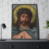 Christ as the Man of Sorrows by Quentin Metsys Framed Poster