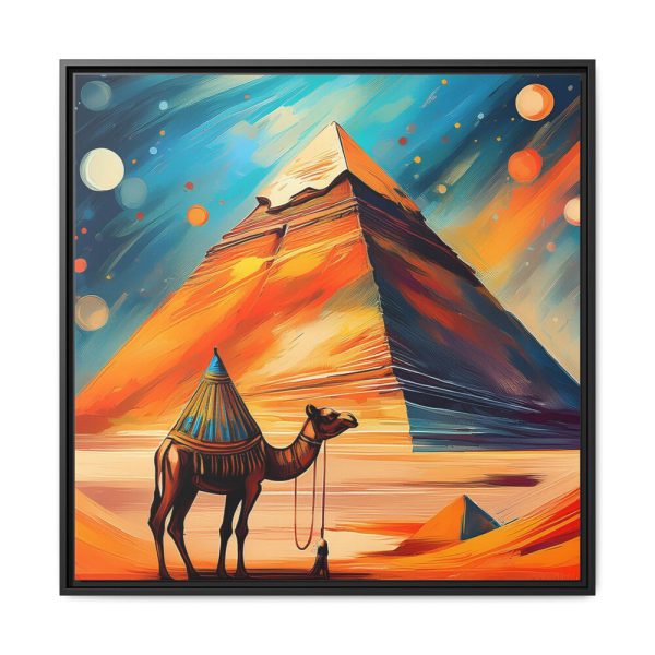8543703274436585534_2048.jpeg Camel and Pyramid Framed Canvas