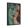 Head of Girl With Long Blonde Hair Framed Poster