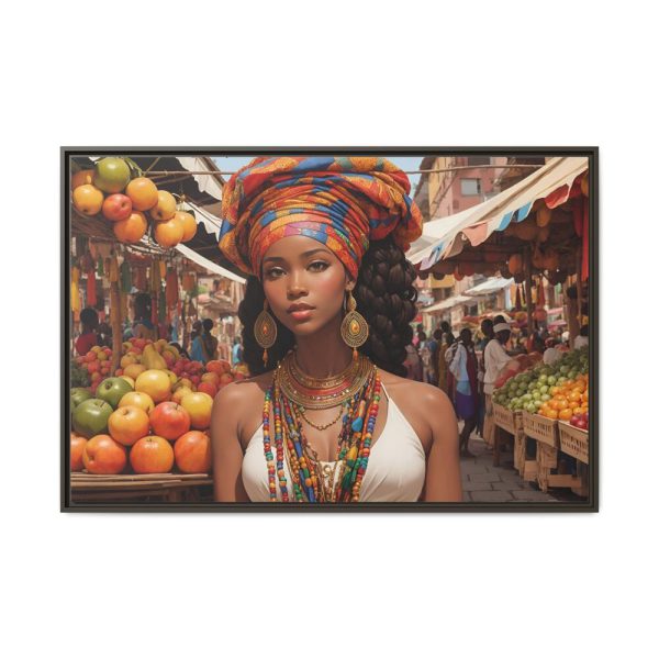 8573917206404958951_2048.jpeg Marketplace With Fruit Stalls II Framed Canvas